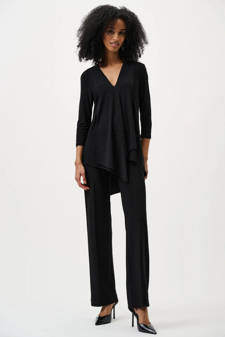 JOSEPH RIBKOFF PANTS CLASSIC WIDE LEG PANT - 153088JR
