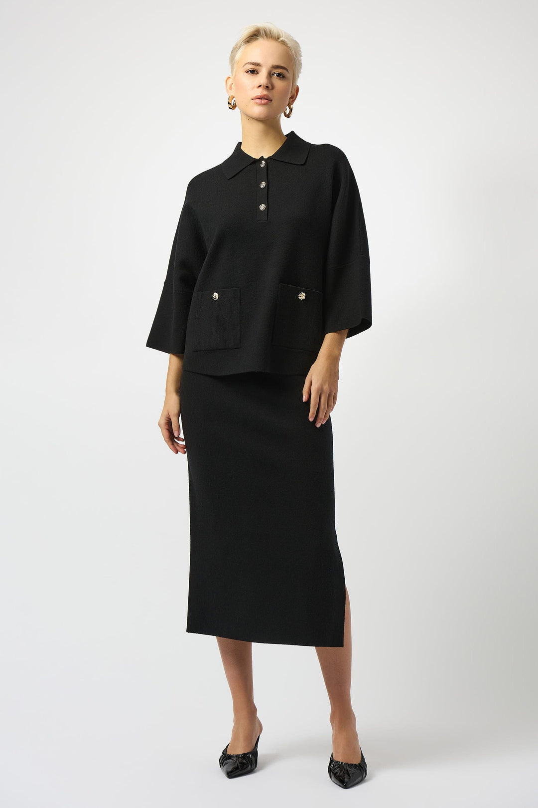 JOSEPH RIBKOFF SKIRT KNIT MIDI SKIRT - 243967JR