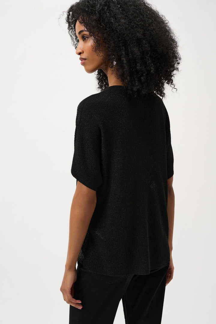 JOSEPH RIBKOFF TOP METALLIC KNIT TEE - 263900JR