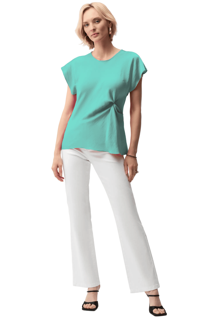 JOSEPH RIBKOFF TOP SATIN TWIST FRONT TOP - 261149JR