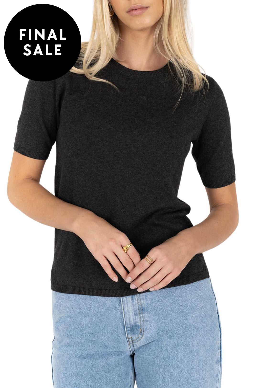 KIKI TEE - HW25601 - XS / CHARCOAL - TOP