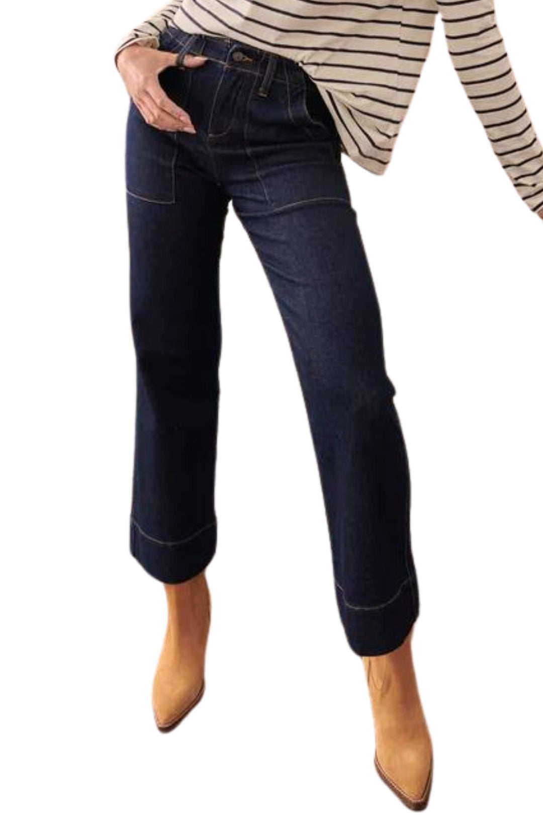 KIREINA JEANS 25 / INDIGO CELESTE PANT - KAW240080