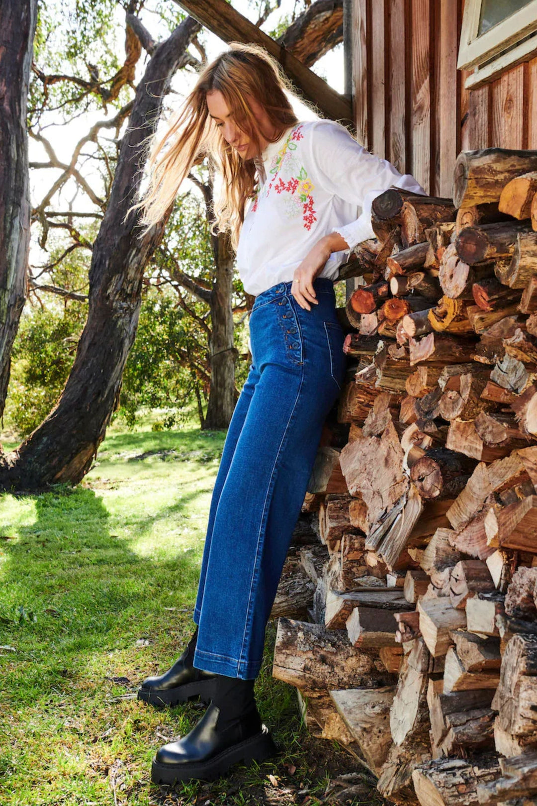 KIREINA JEANS FREYA SAILOR - KAW250031