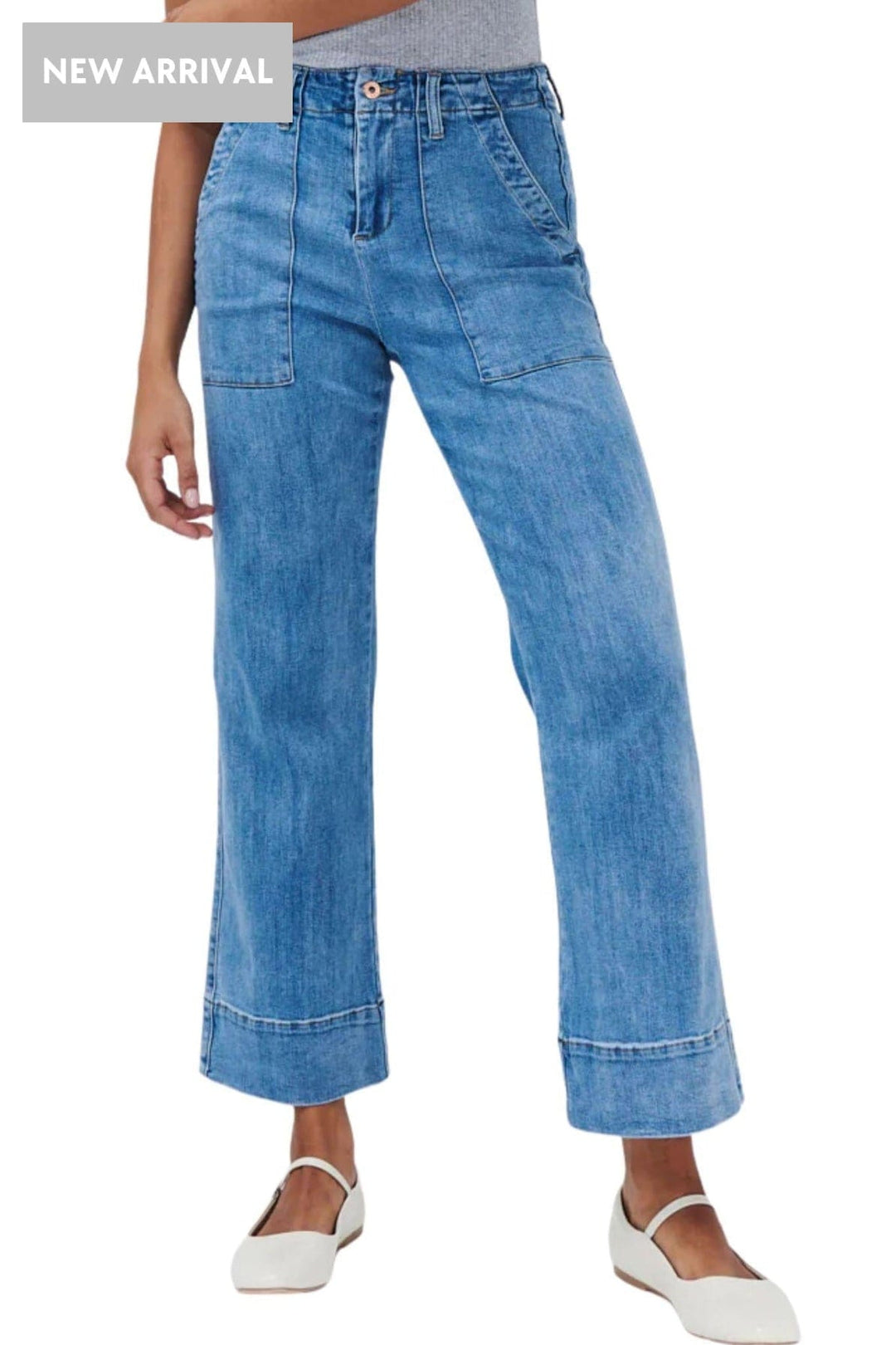 KIREINA PANTS CELESTE WIDE LEG - KAW240048
