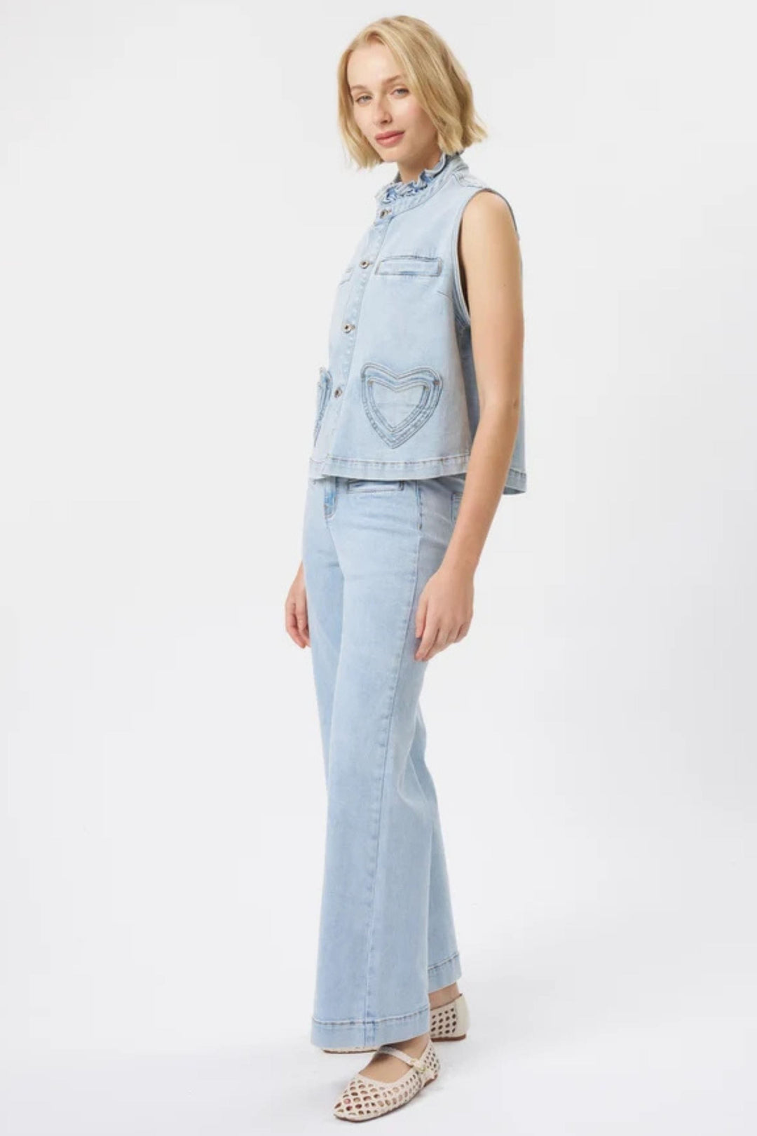 KIREINA PANTS FREYA WIDE LEG - KAW230735