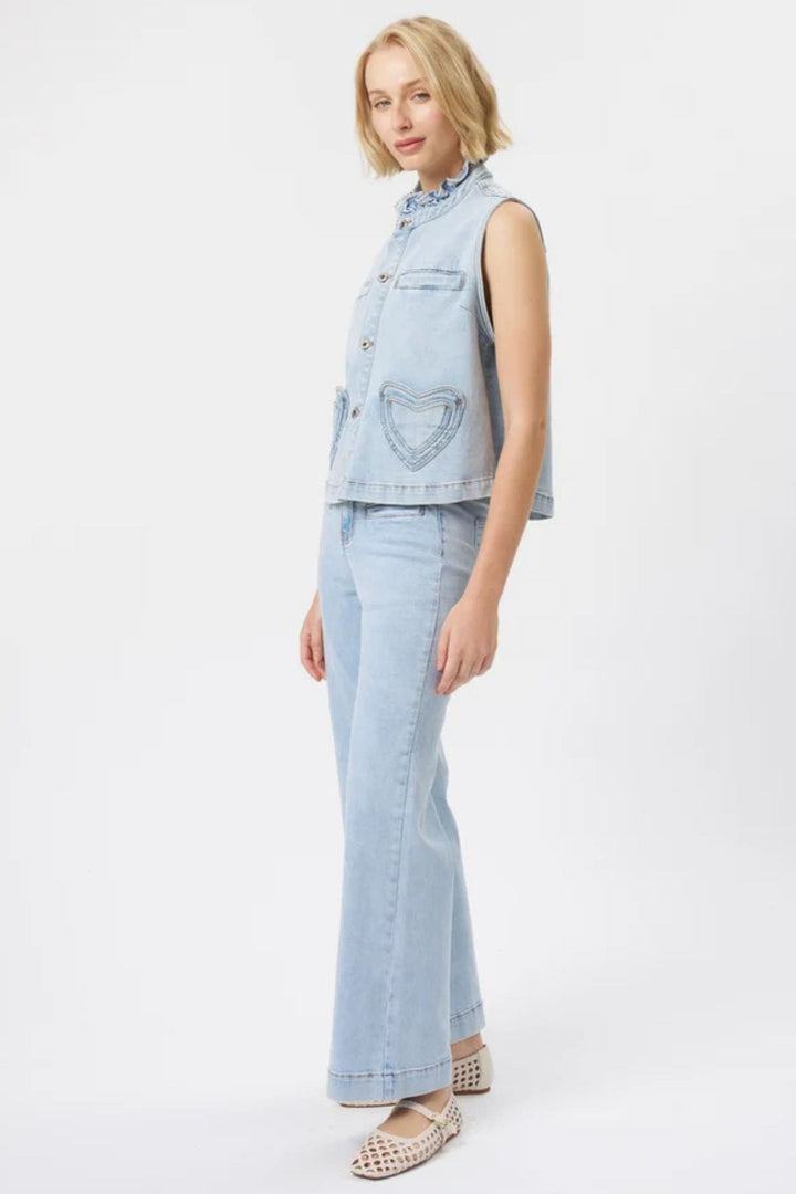 KIREINA PANTS FREYA WIDE LEG - KAW230735