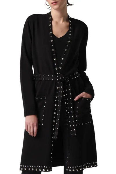 KNITTED JACKET - 234919JR XS / BLACK JACKET