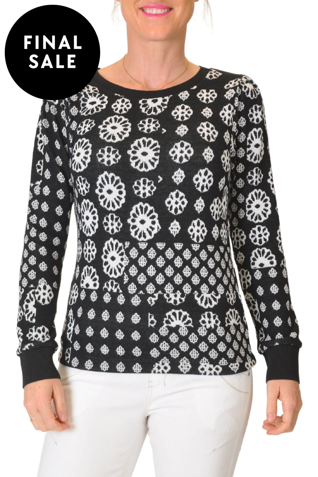 DOLCEZZA TOP KNITTED PULLOVER TEE - 74130