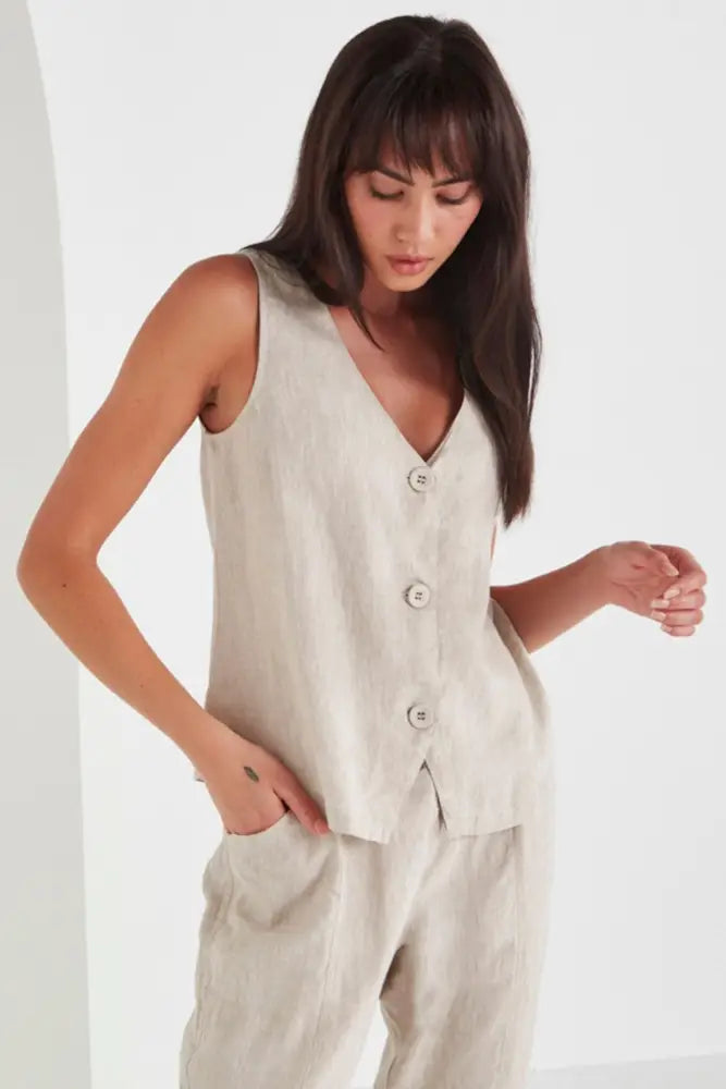 LAND VEST - 8737BR XS / SAND VEST