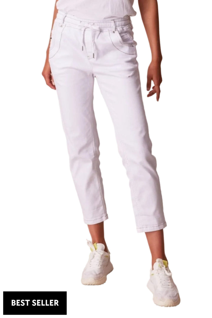 LANIA JEANS 6 / WHITE LTL BOYFRIEND JEAN - LA2760N