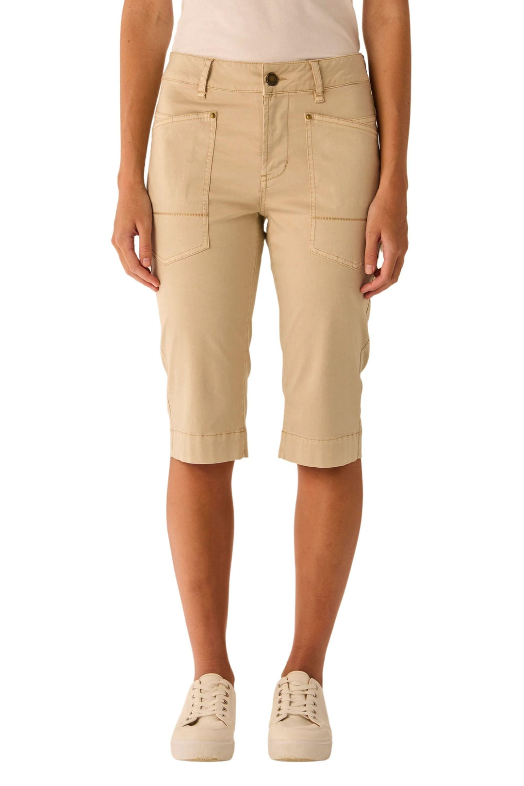 LANIA SHORTS 8 / LATTE HEATHER SHORT - LA3848