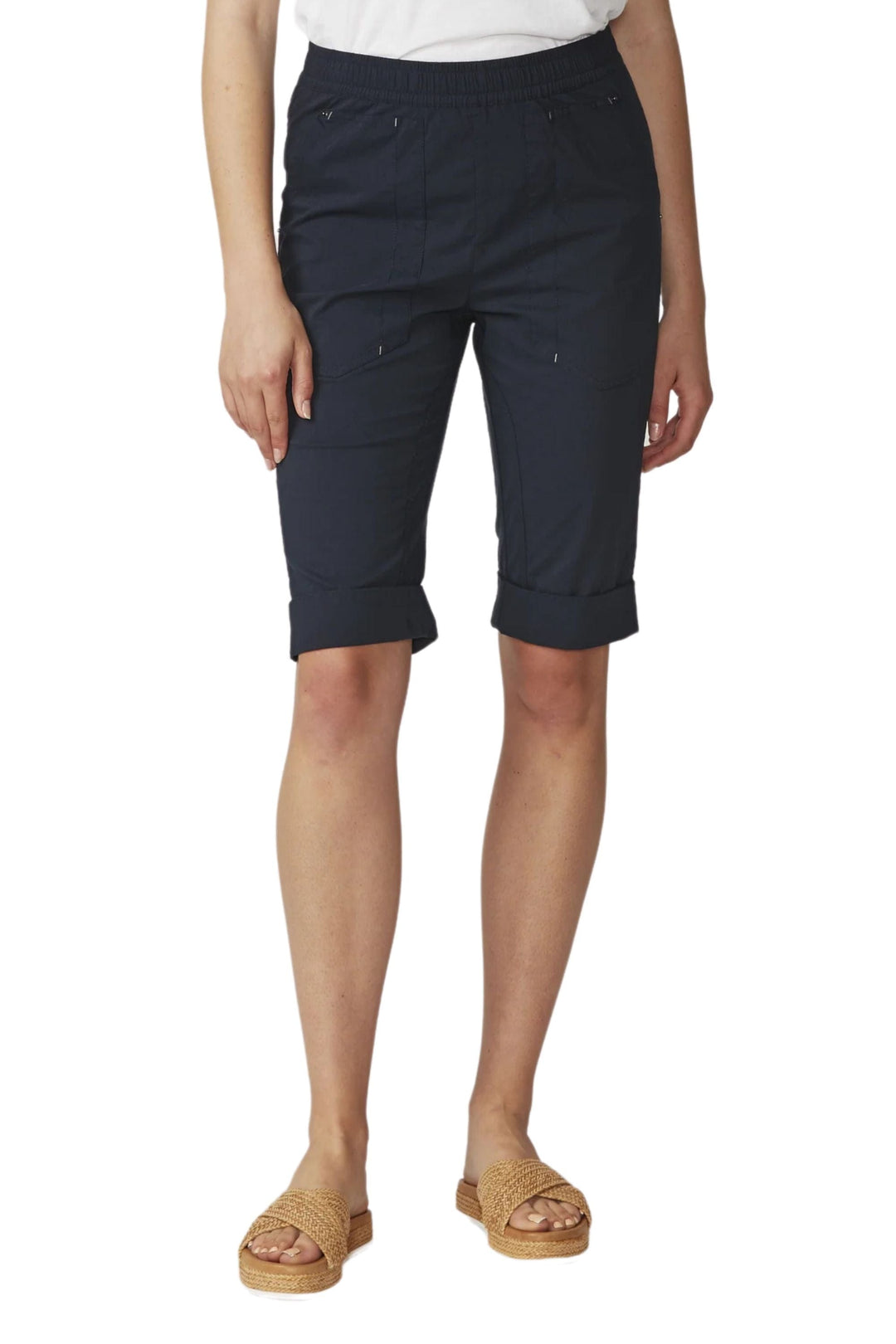 LANIA SHORTS 8 / NAVY LTL CUFFED SHORT - LA2790