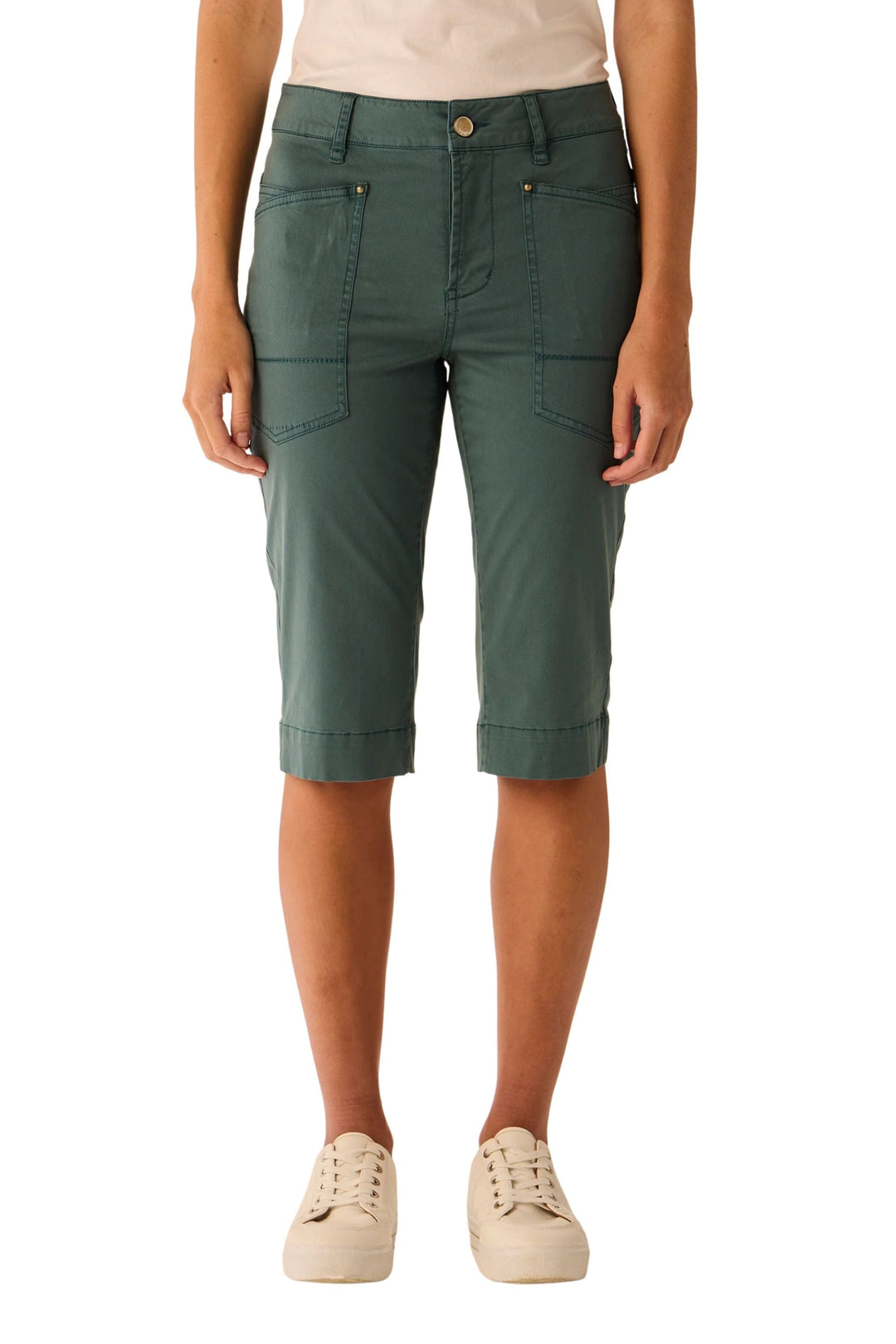 LANIA SHORTS 8 / TEAL HEATHER SHORT - LA3848