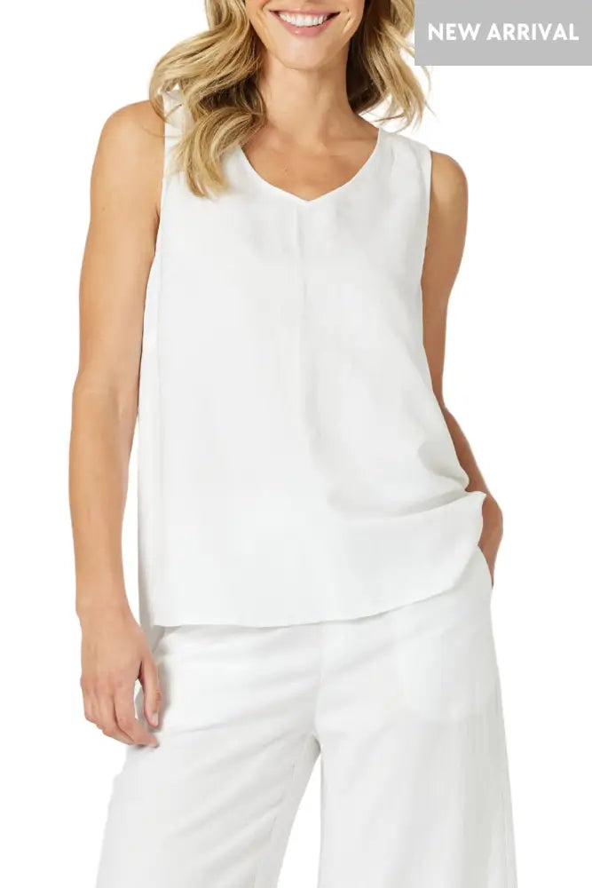 LINO BUTTON BACK CAMI - 48122GS TOP