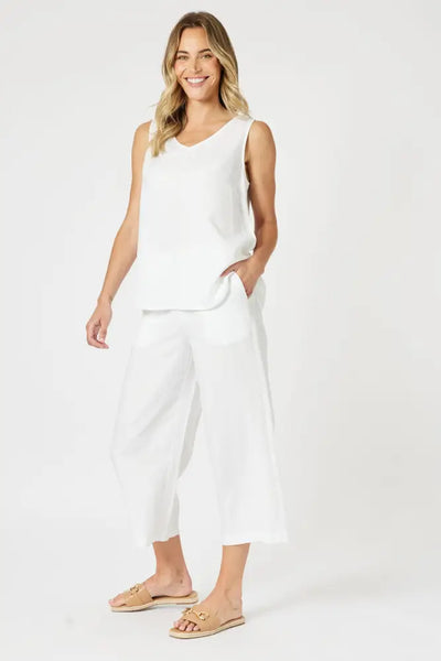 LINO BUTTON BACK CAMI - 48122GS TOP