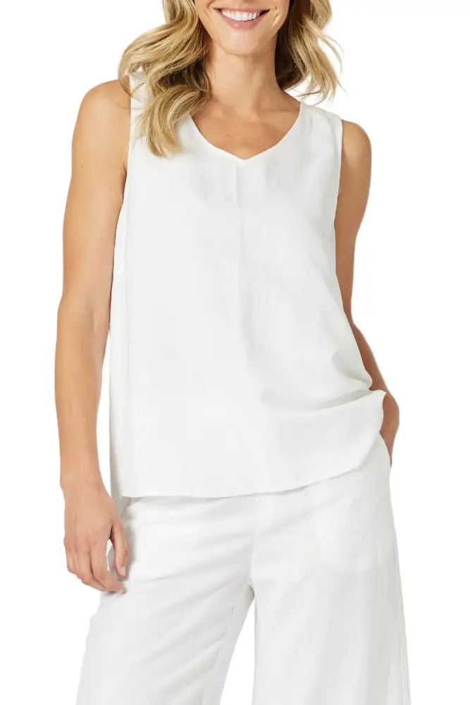 LINO BUTTON BACK CAMI - 48122GS TOP