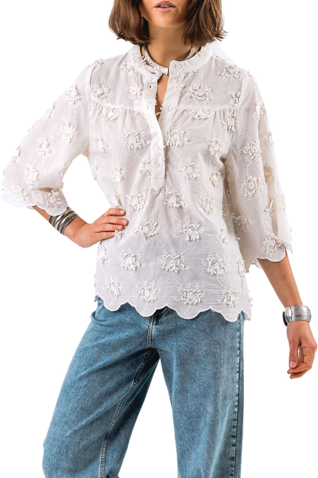 LOLLYS LAUNDRY BLOUSE LOUISELL BLOUSE - 25152-1038