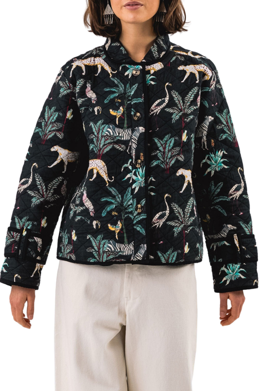 LOLLYS LAUNDRY JACKET VIOLALL QUILTED JACKET - 25116-6028
