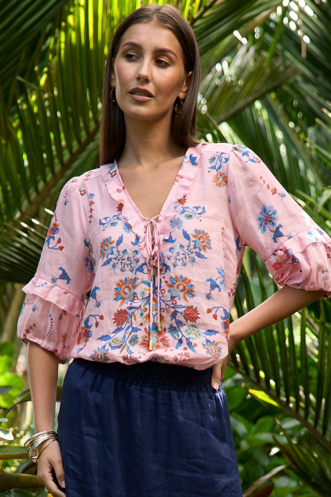 LOOBIES STORY BLOUSE NERA BLOUSE - LS3447