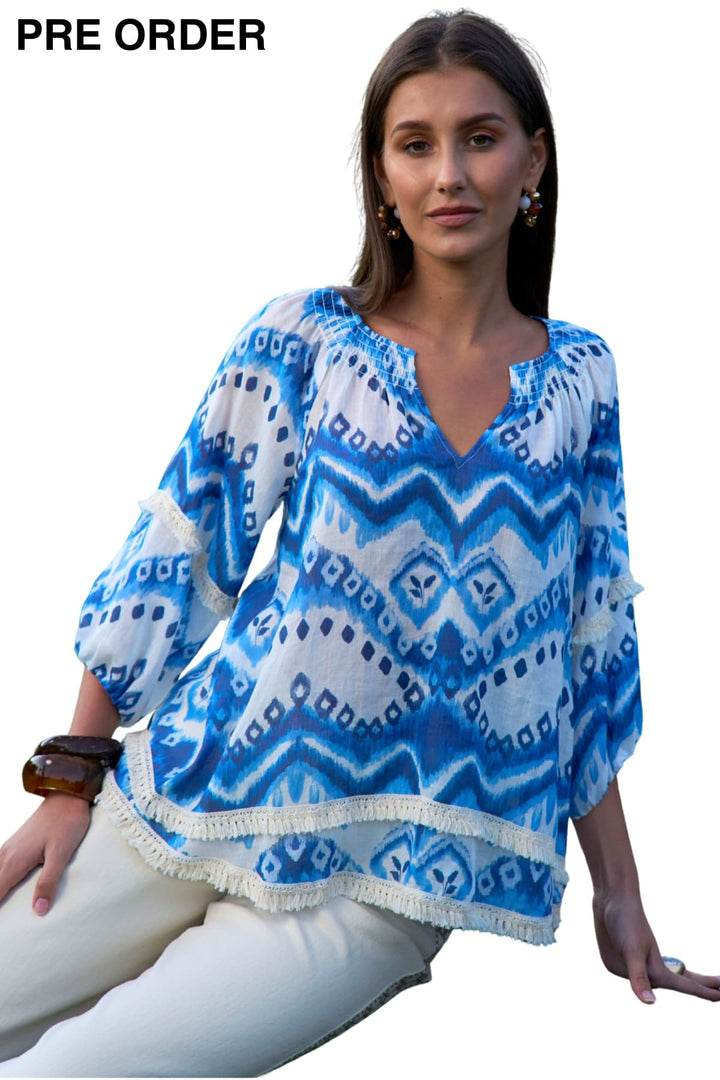 LOOBIES STORY BLOUSE ZAHLEE BLOUSE - LS3400