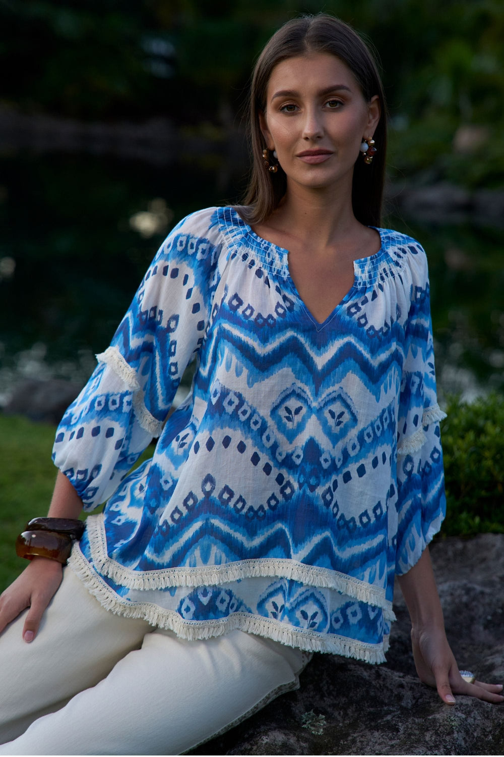 LOOBIES STORY BLOUSE ZAHLEE BLOUSE - LS3400