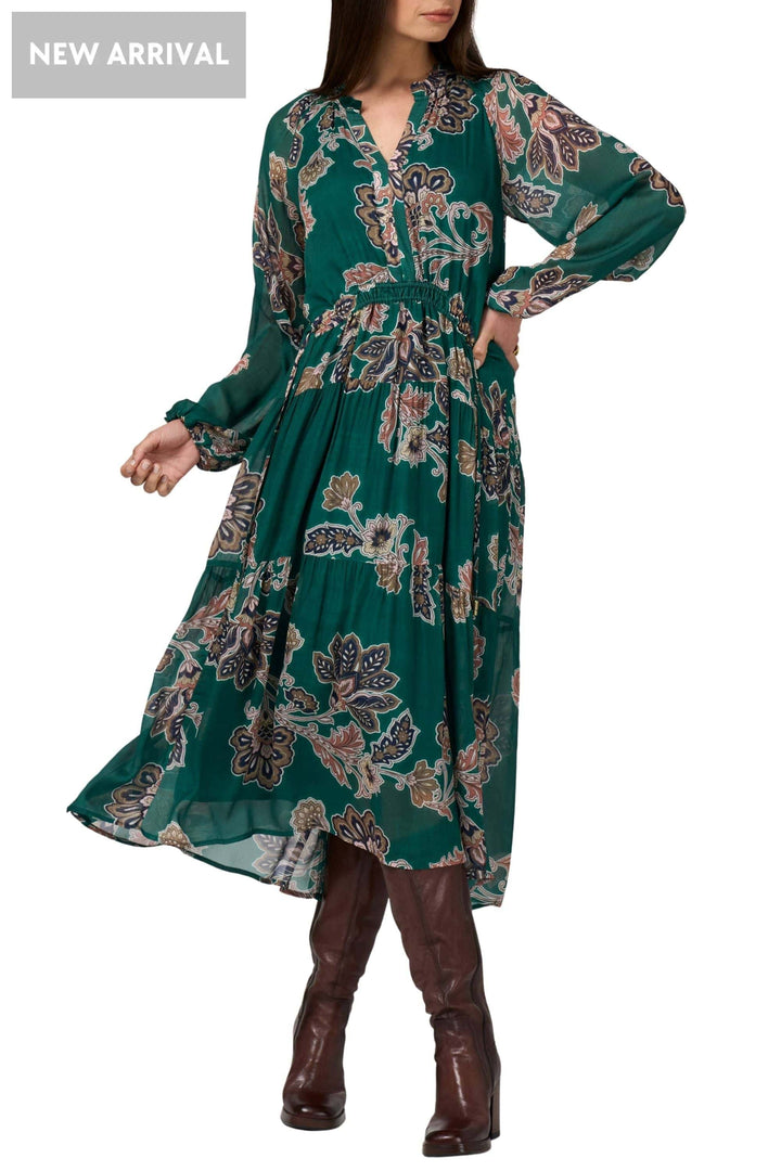 LOOBIES STORY DRESS 8 / GREEN VERSAILLES MIDI DRESS - LS3213V