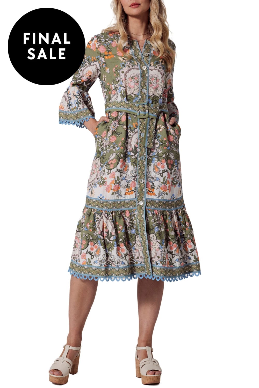 LOOBIES STORY DRESS 8 / OLIVE SIENA MIDI DRESS - LS2715