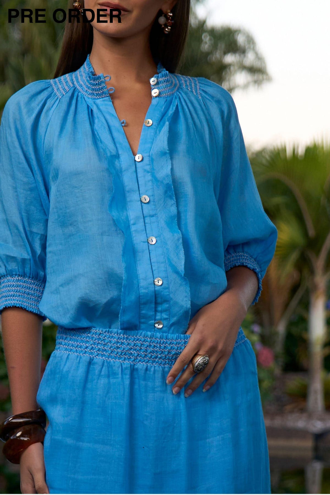 LOOBIES STORY SHIRT WATERLILY SHIRT - LS3463