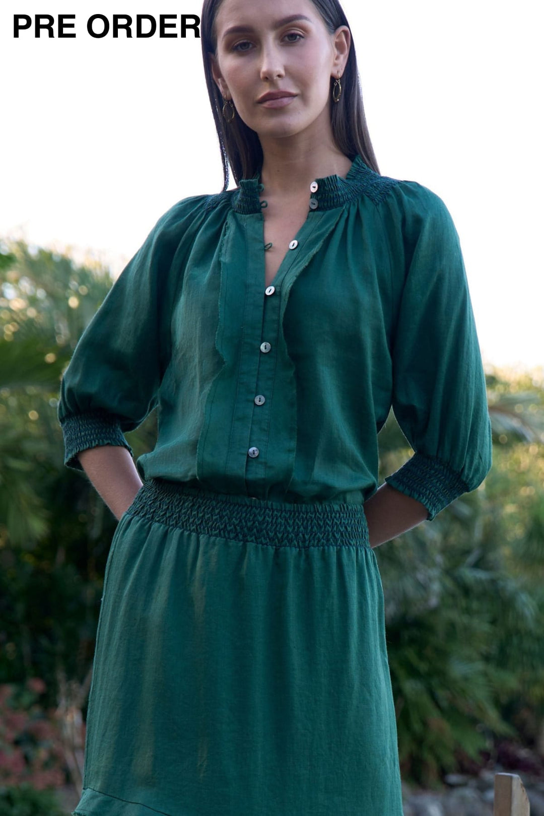 LOOBIES STORY SHIRT WATERLILY SHIRT - LS3463