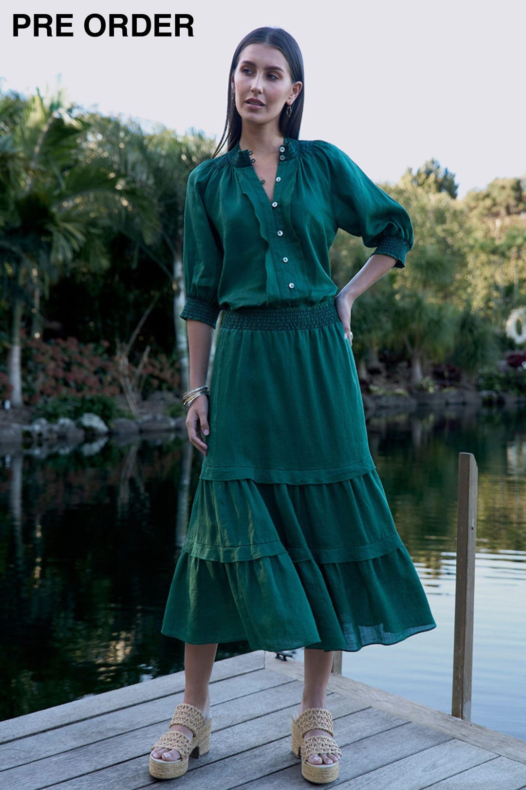 LOOBIES STORY SHIRT WATERLILY SHIRT - LS3463