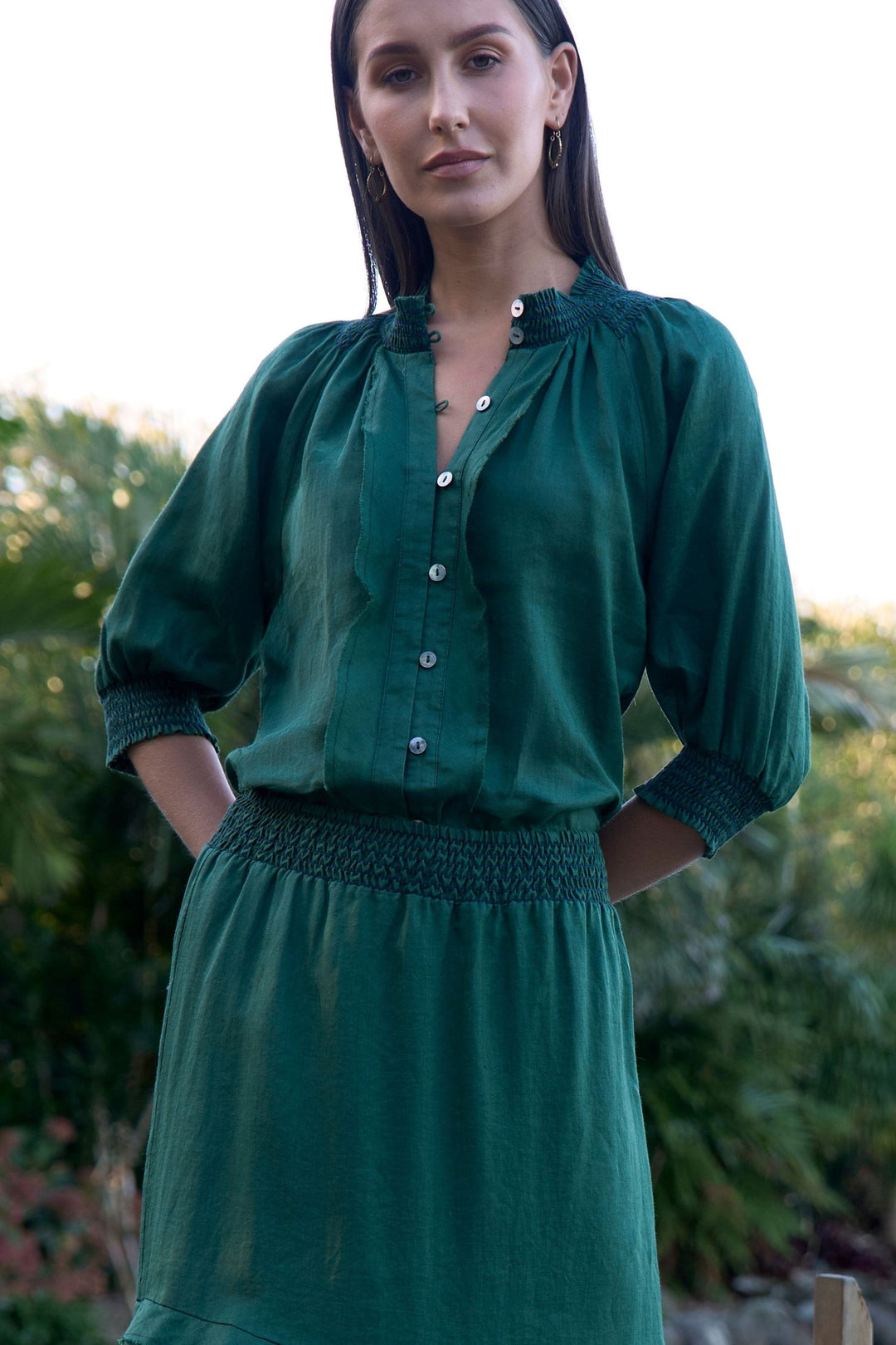 LOOBIES STORY SHIRT WATERLILY SHIRT - LS3463