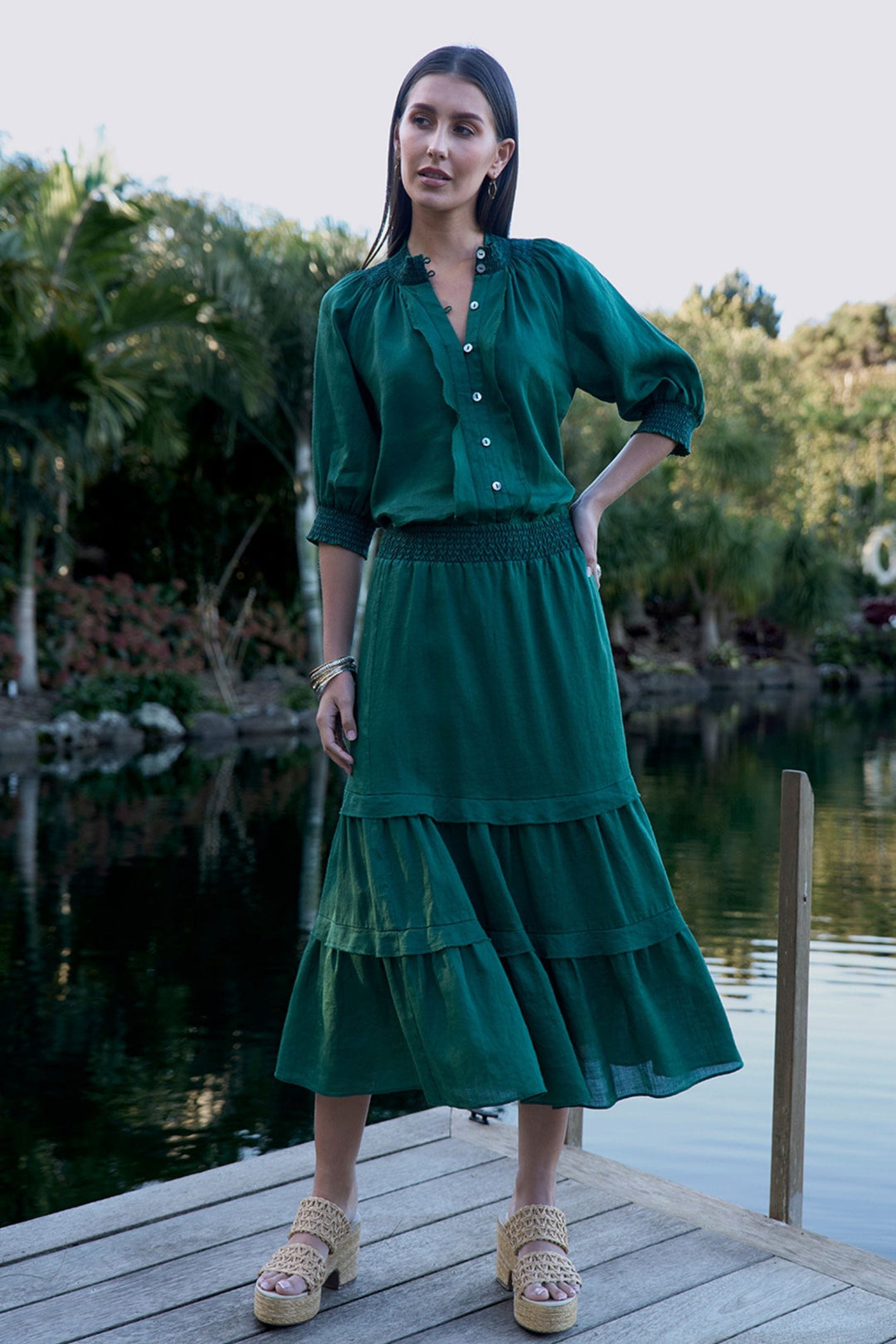 LOOBIES STORY SHIRT WATERLILY SHIRT - LS3463