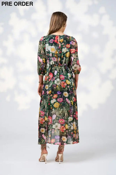 LOOKING GLASS MIDI DRESS LS3049 DRESS