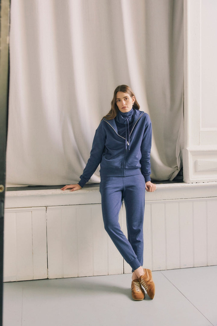 LOUNGE FUNNEL NECK - 648 - TRACK TOP
