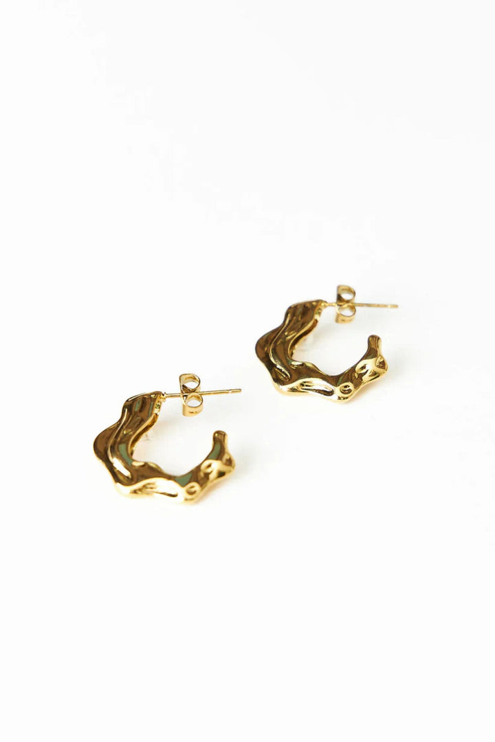 LOVE FROM LILOU JEWELLERY GOLD ANNA EARRINGS - ANNA