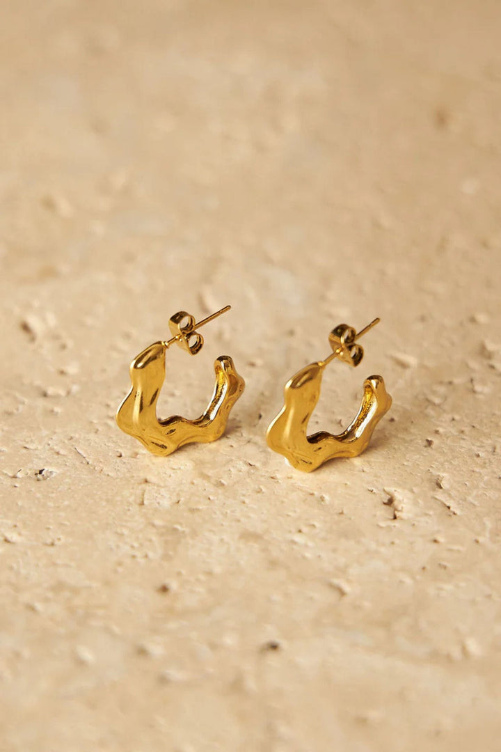 LOVE FROM LILOU JEWELLERY GOLD ANNA EARRINGS - ANNA