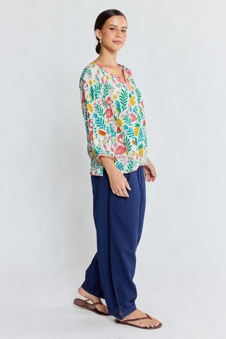 LULA LIFE DRESS FLAMINGO TOP