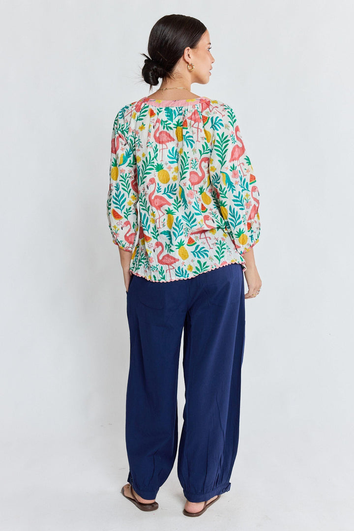 LULA LIFE DRESS FLAMINGO TOP