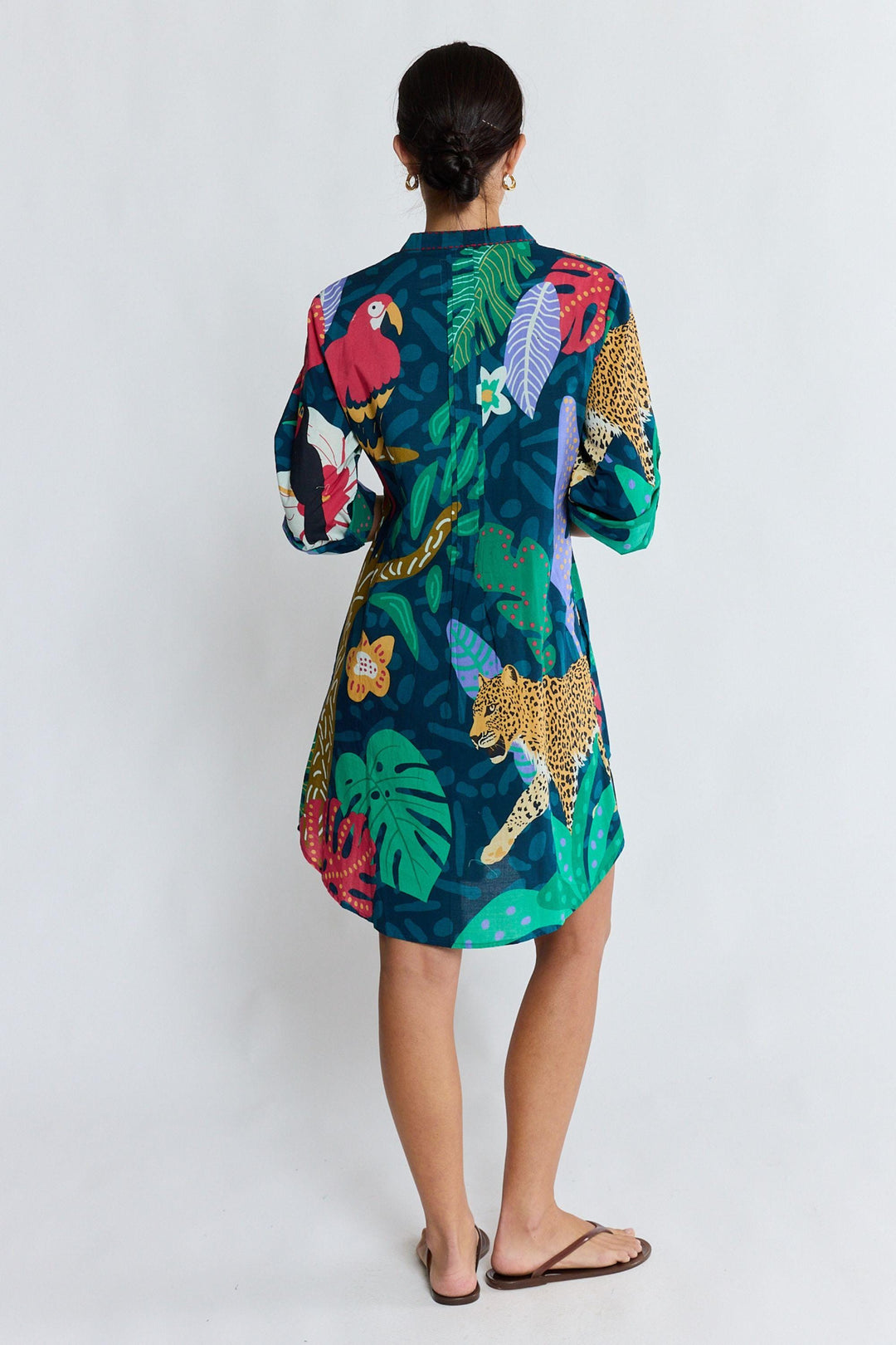 LULA LIFE DRESS JUNGLE FEVER TUCK DRESS