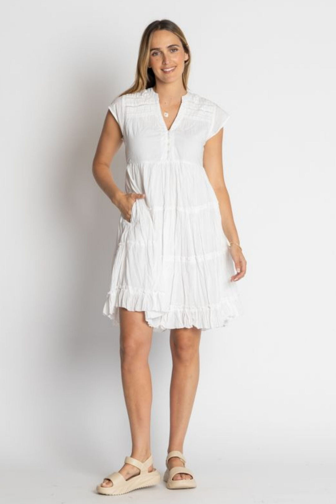 LULA LIFE DRESS SHAYNA TIERED DRESS