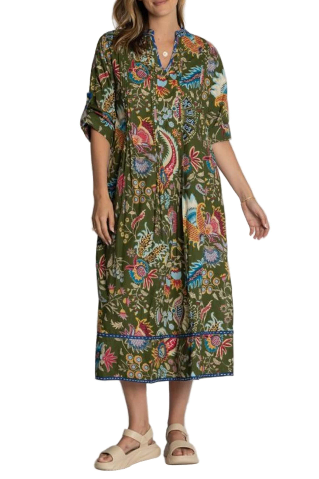 LULA LIFE DRESS XS / OLIVE NANDITA MIDI