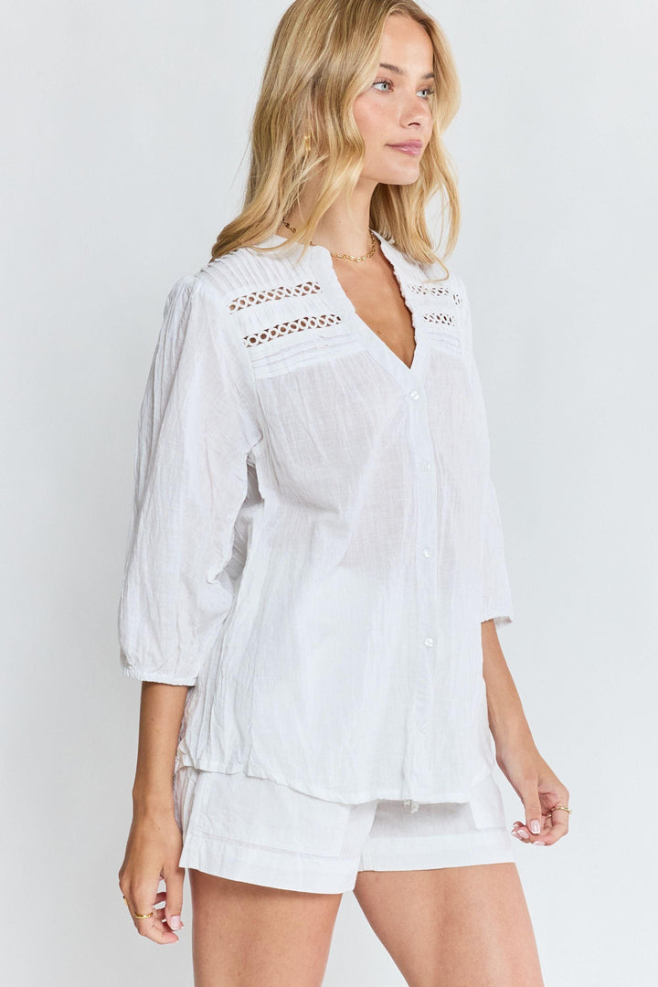 LULA LIFE SHIRT LAVERNE TUCK SHIRT