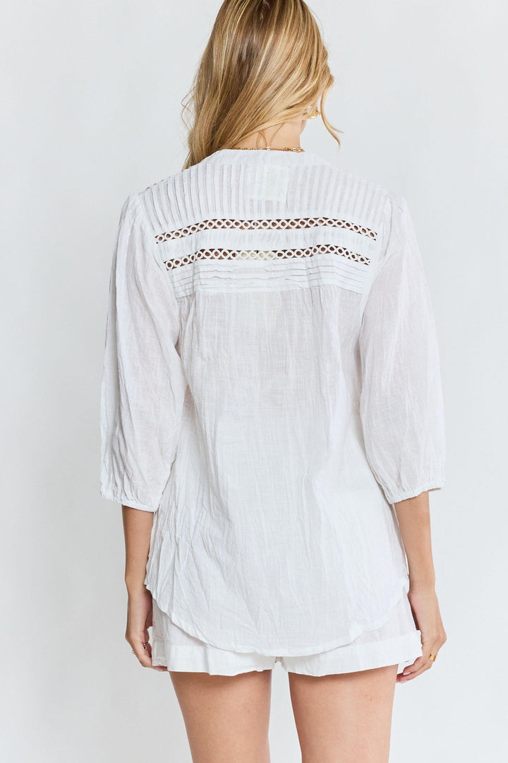 LULA LIFE SHIRT LAVERNE TUCK SHIRT