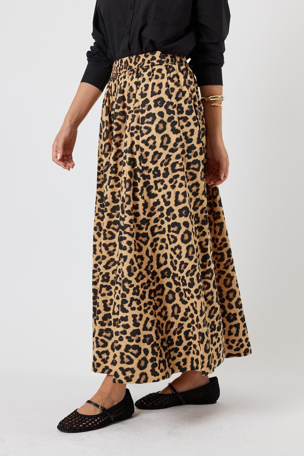 LULA LIFE SKIRT AZURE SKIRT LEOPARD