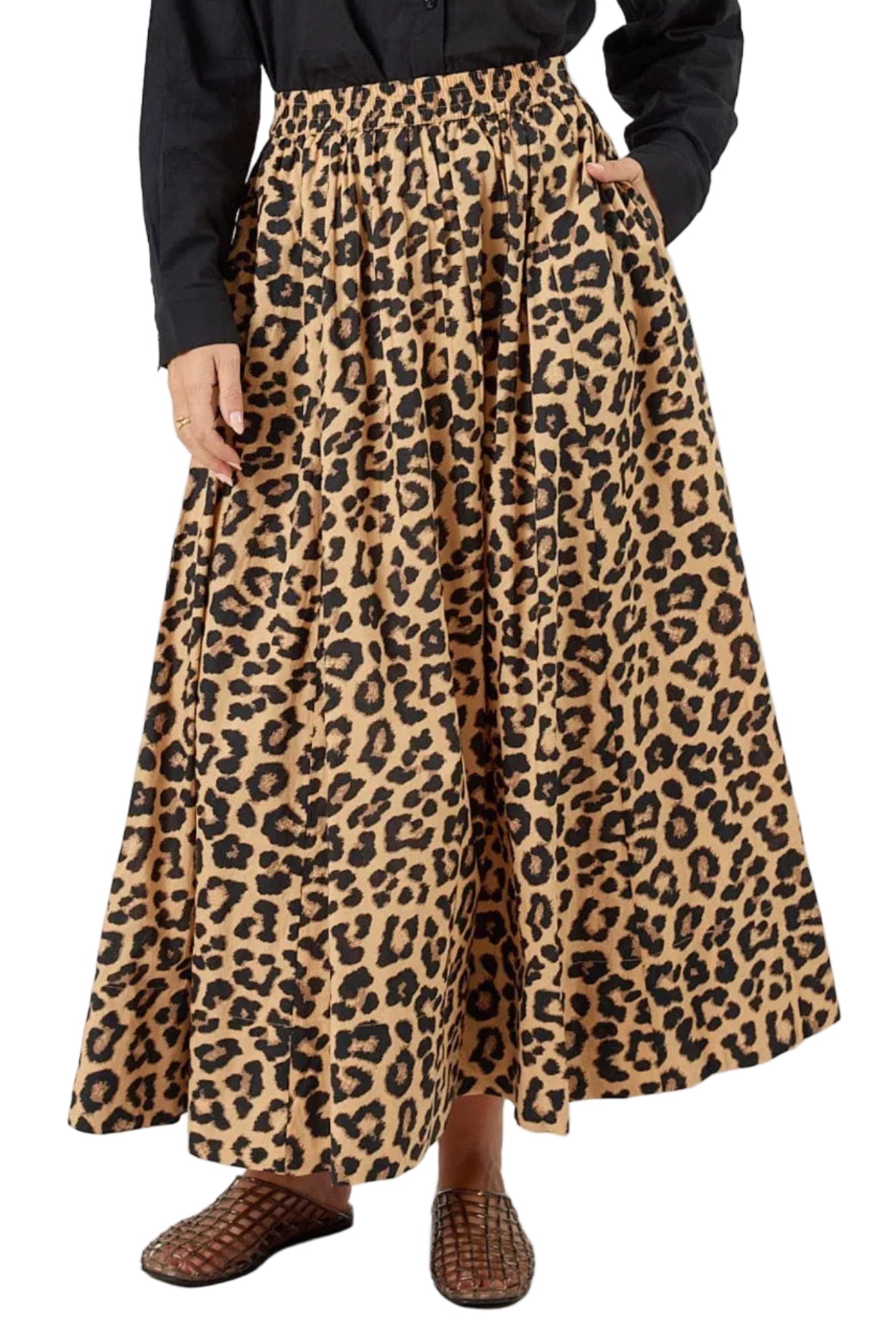 AZURE SKIRT LEOPARD