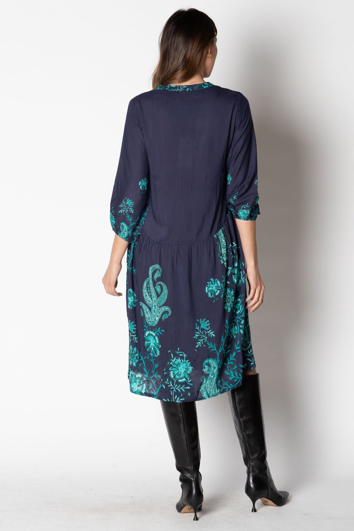 LULA SOUL DRESS SEVILLE BUTTON MIDI