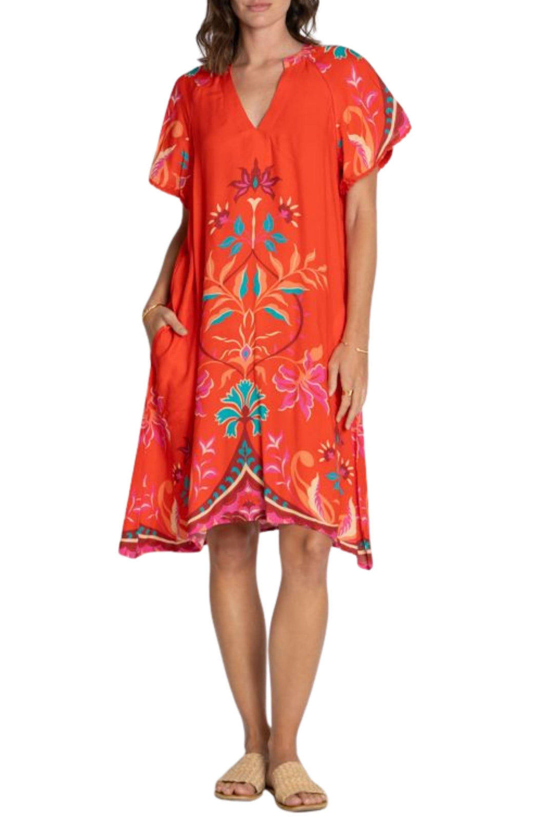 LULA SOUL DRESS XS / GERANIUM BAHIA DRESS