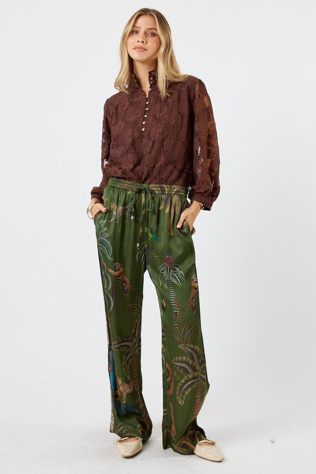 LULA SOUL SHIRT CHANDLER LACE SHIRT