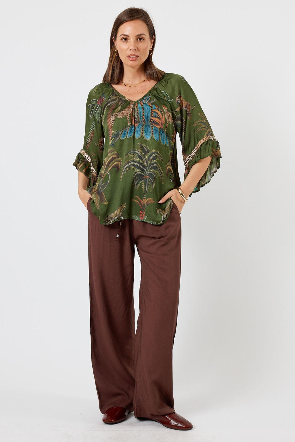 LULA SOUL TOP CHEETAH TOP