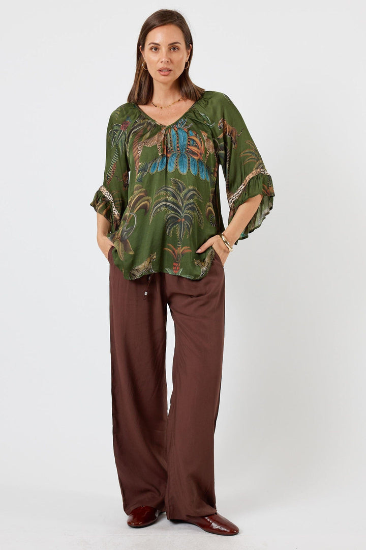 LULA SOUL TOP CHEETAH TOP
